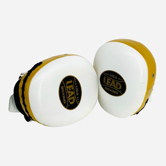 LEAD Punch-AIR Focus Mitts (White-Black-Gold)