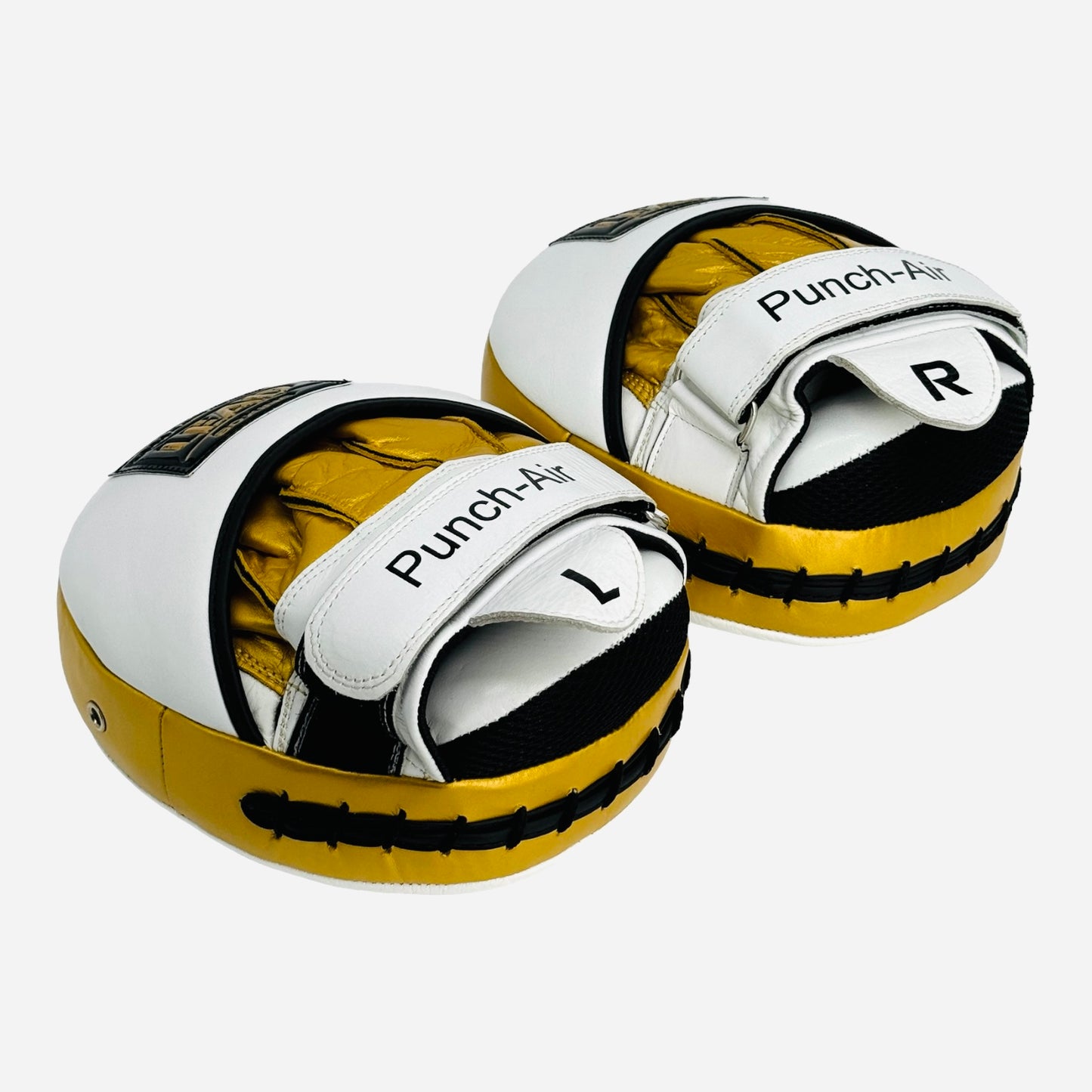 LEAD Punch-AIR Focus Mitts (White-Black-Gold)