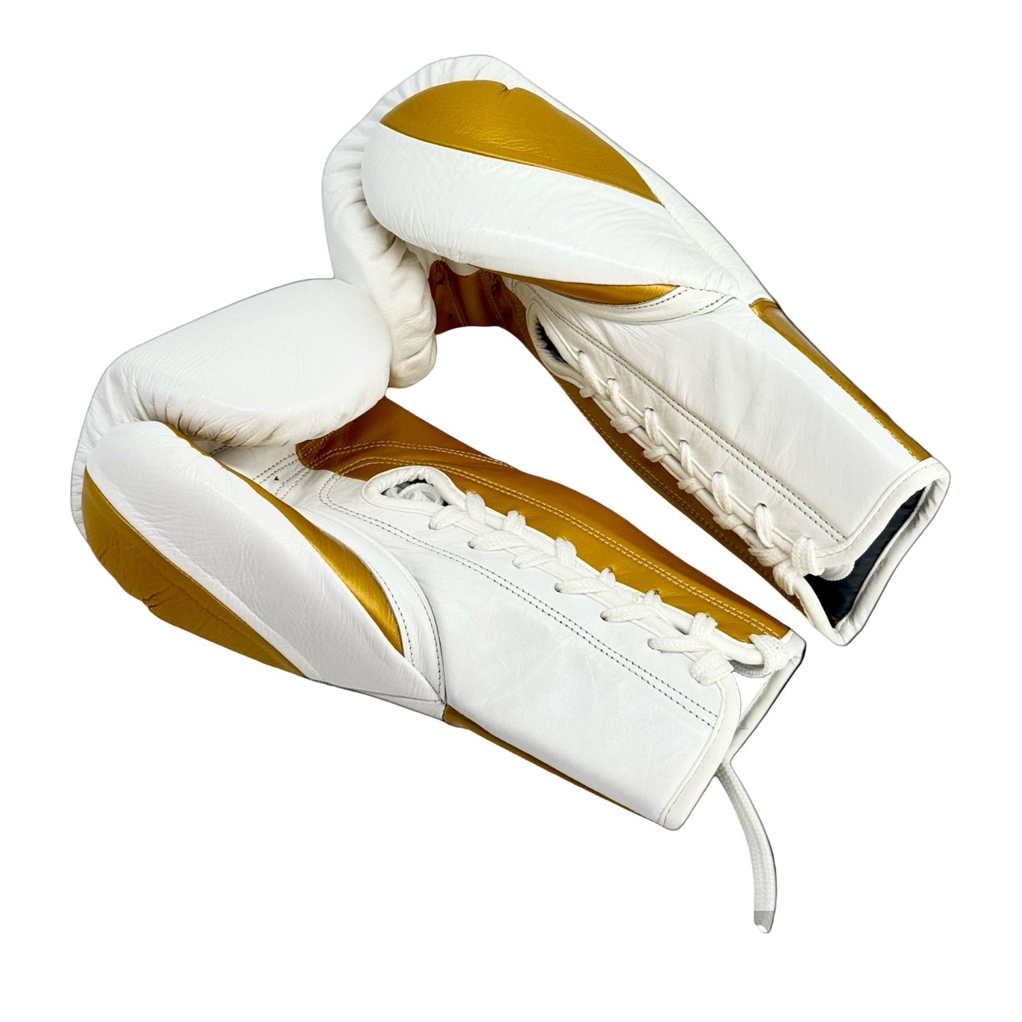 LEAD Boxing Fight Gloves (White-Gold )