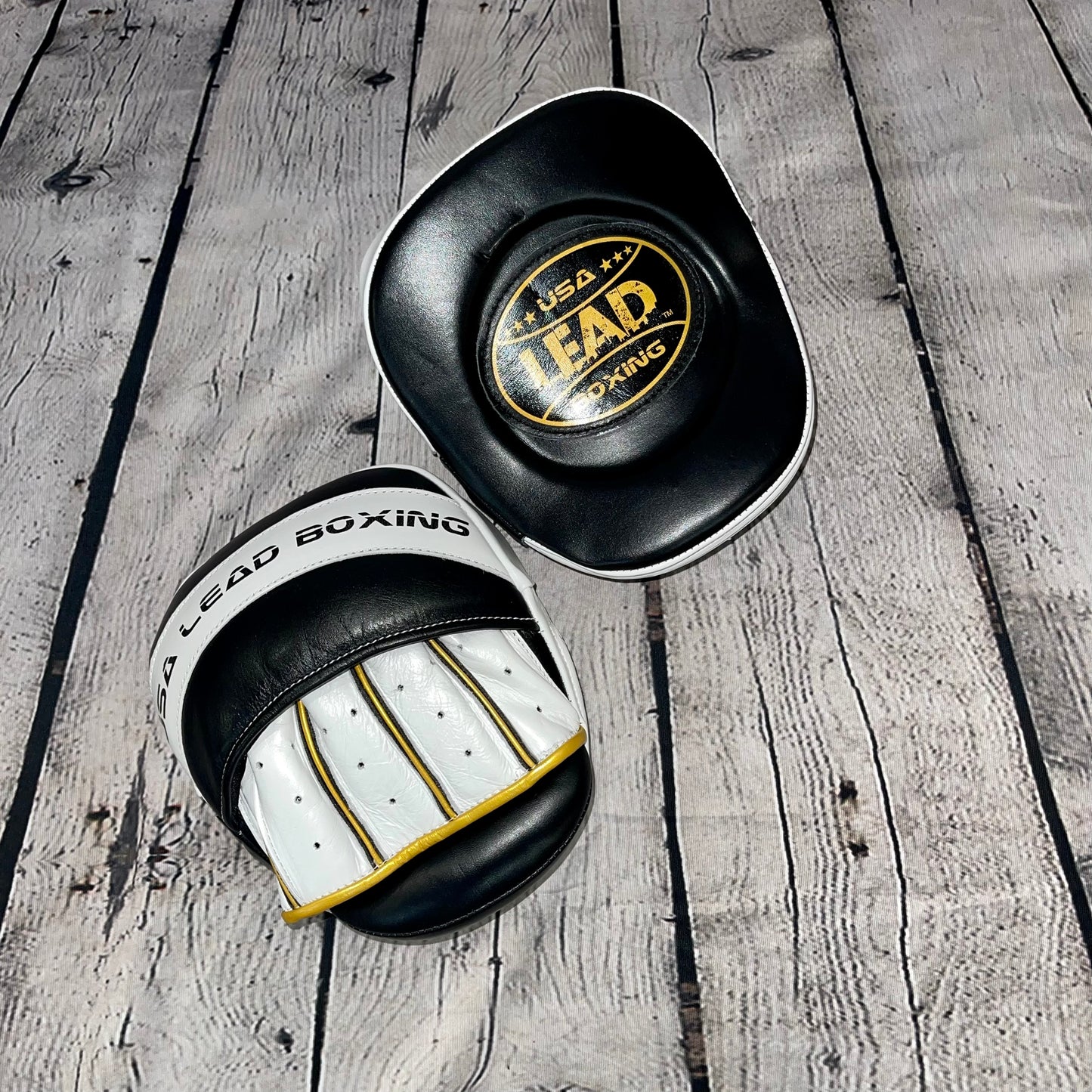 Mini Focus Mitts (Black-White-Gold)