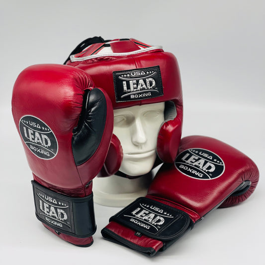 LEAD Boxing Set ( Maroon / Black/ Silver)