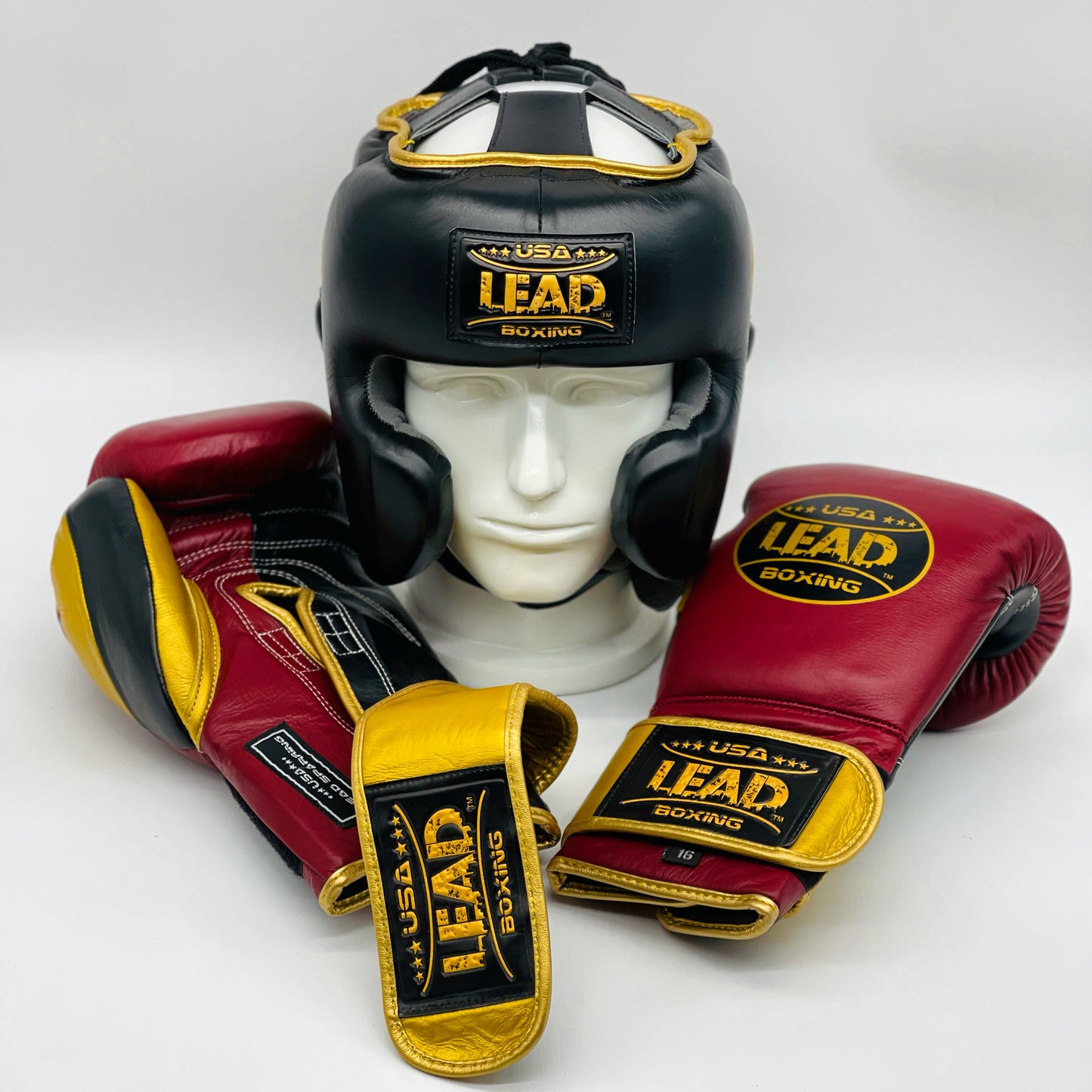 LEAD Boxing Set (Black / Metallic Gold/ Maroon)