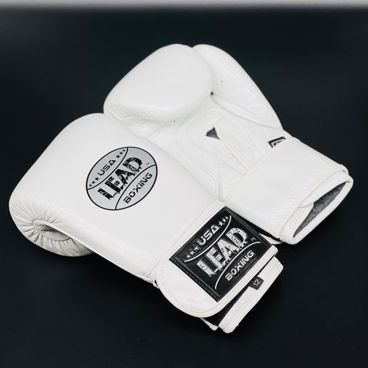 LEAD PRO Training  Velcro Gloves ( White )