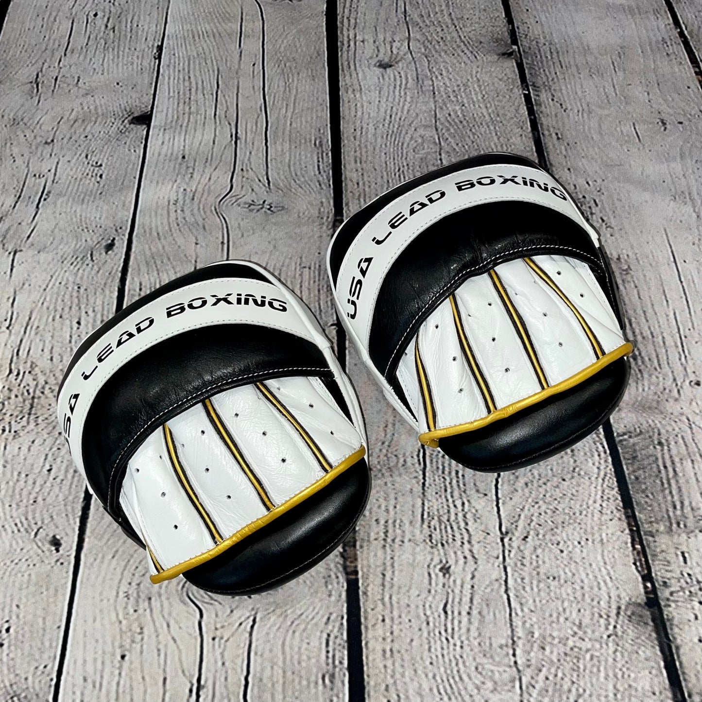 Mini Focus Mitts (Black-White-Gold)