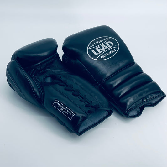 LEAD Sparring Gloves (Black / Silver logo )