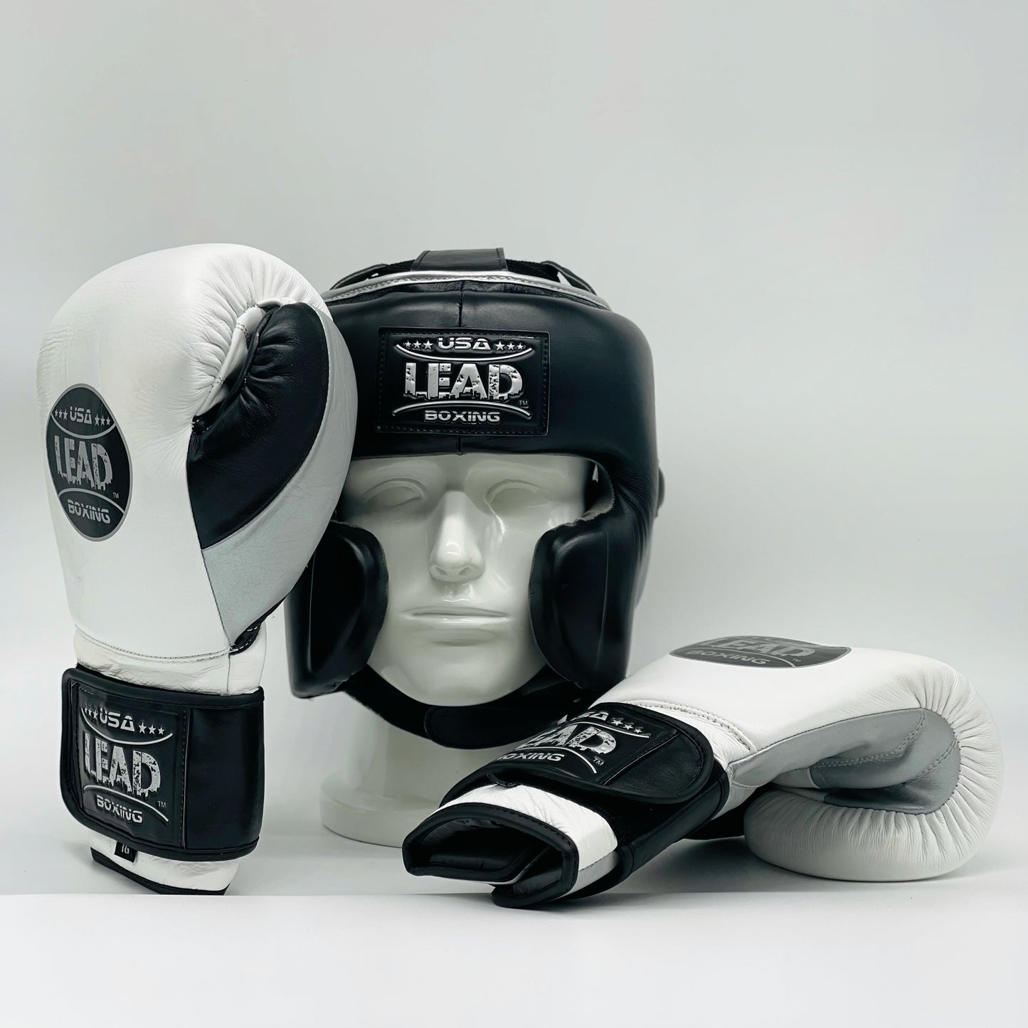 Lead MEX Headgear (Black/Silver)
