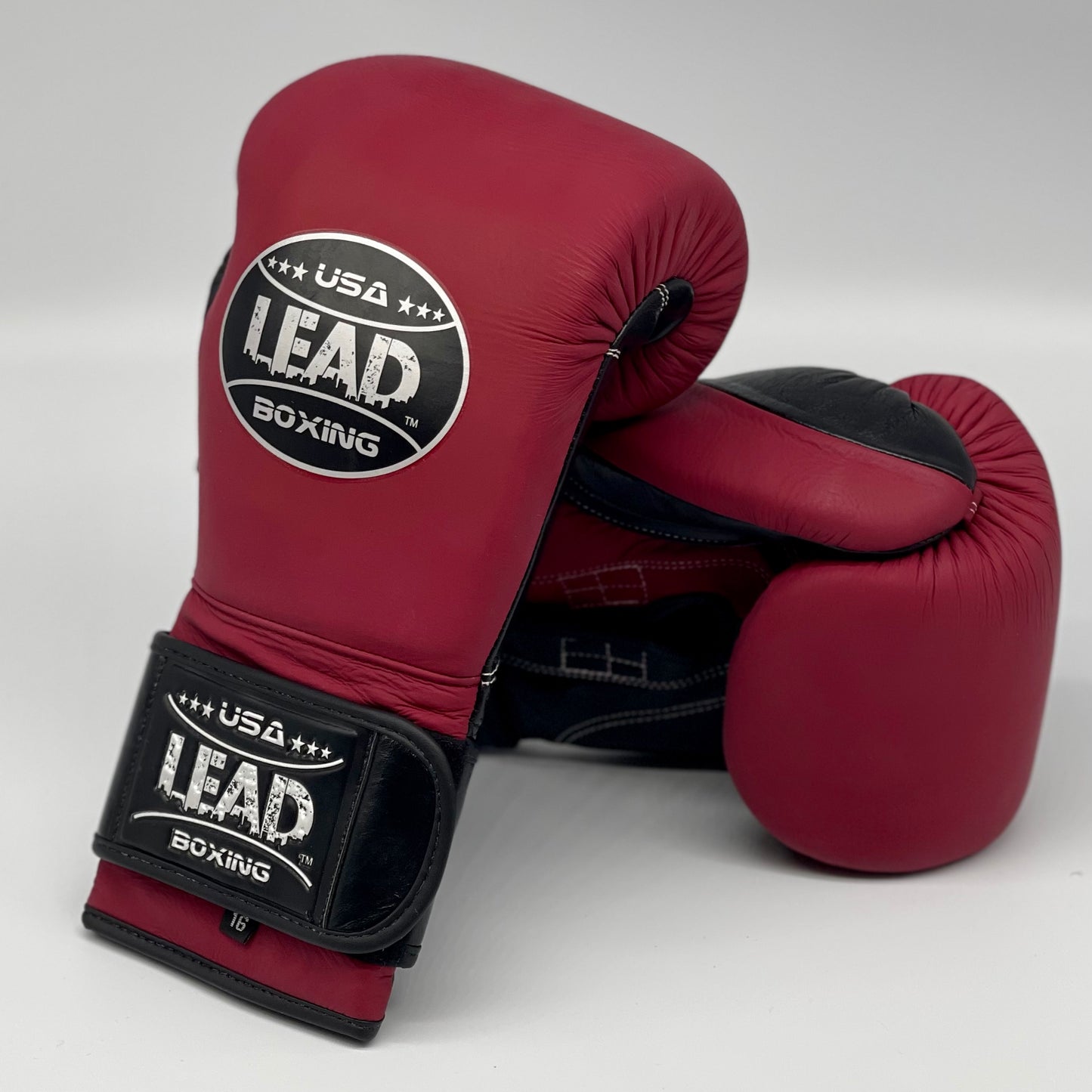 LEAD PRO Training  Velcro Gloves (Matte Maroon/Black )