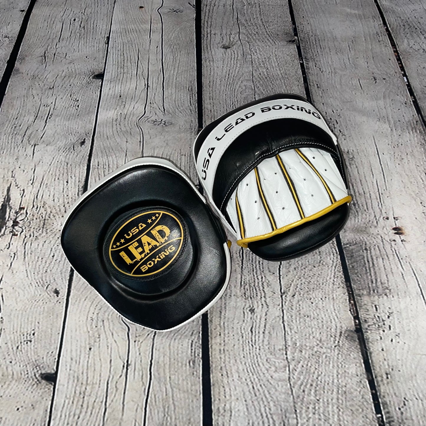Mini Focus Mitts (Black-White-Gold)