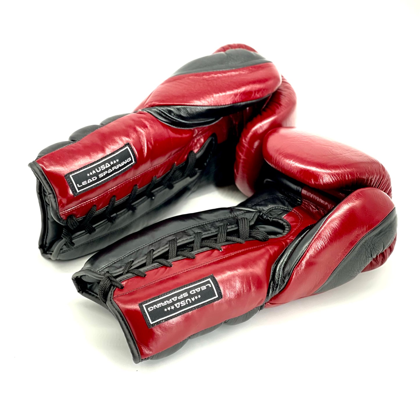 LEAD Sparring Gloves (Maroon/Black /Silver)