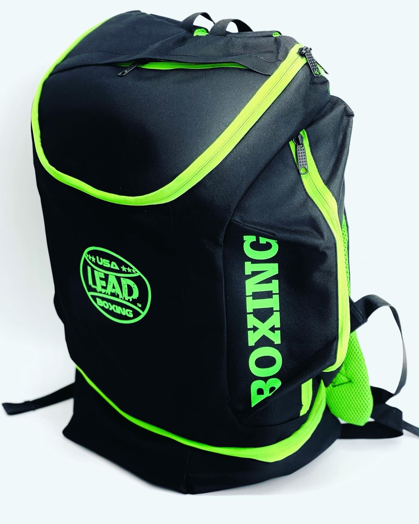 LEAD BOXING Backpack Large (Black - Neon Green ) – Leaders Boxing USA
